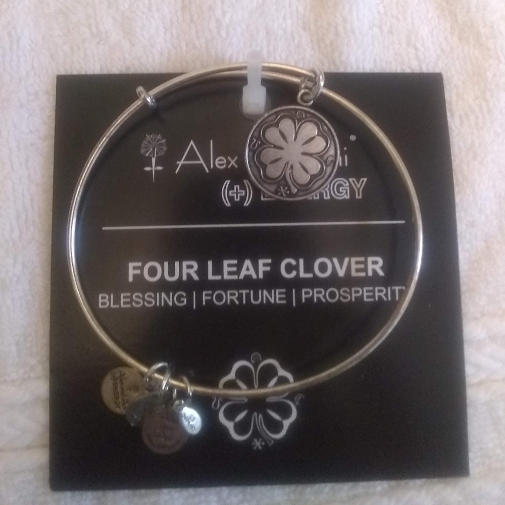 Alex and Ani retired four leaf clover bracelet